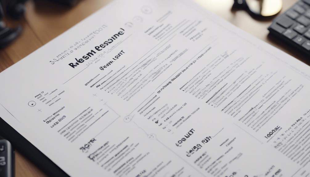 key elements for resumes