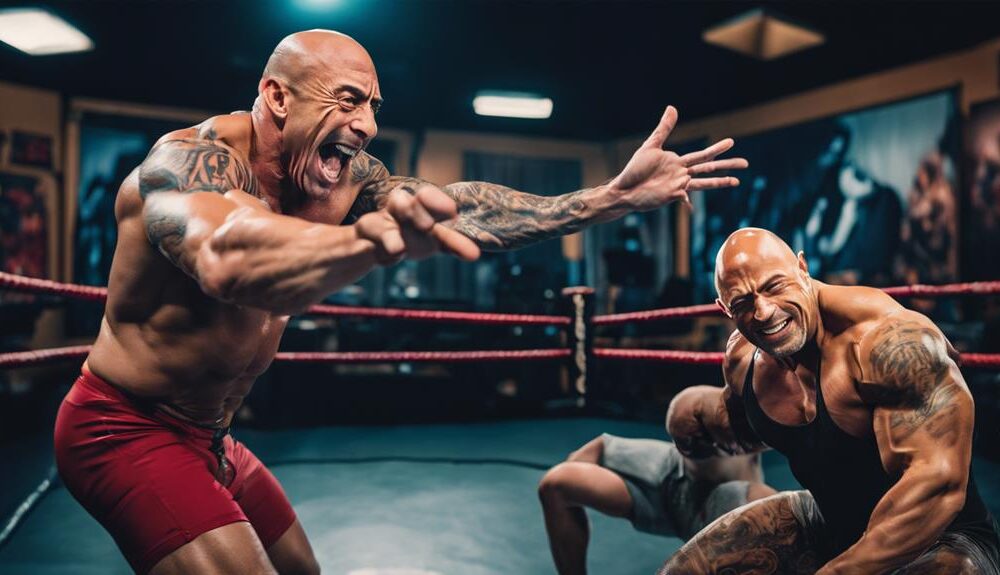 rogan confronts rock s steroid allegations