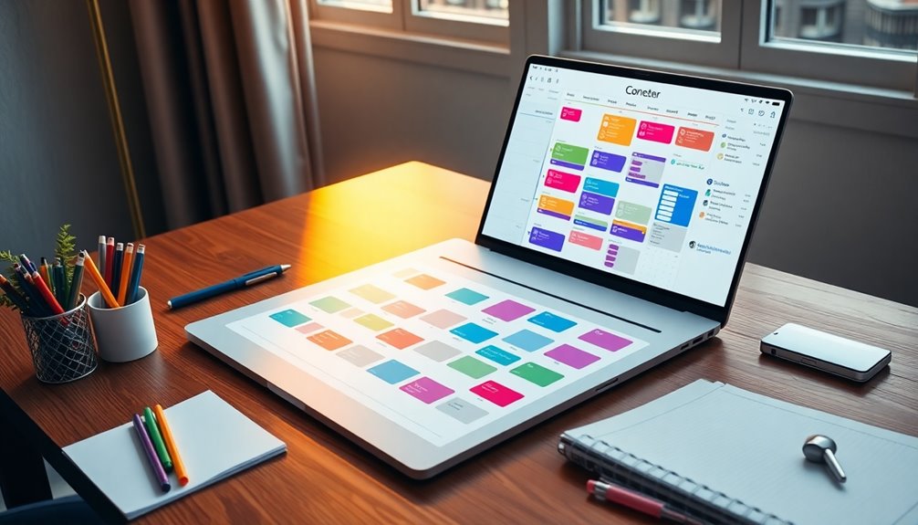 content planning schedule template