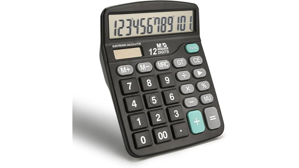 12 digit lcd calculator