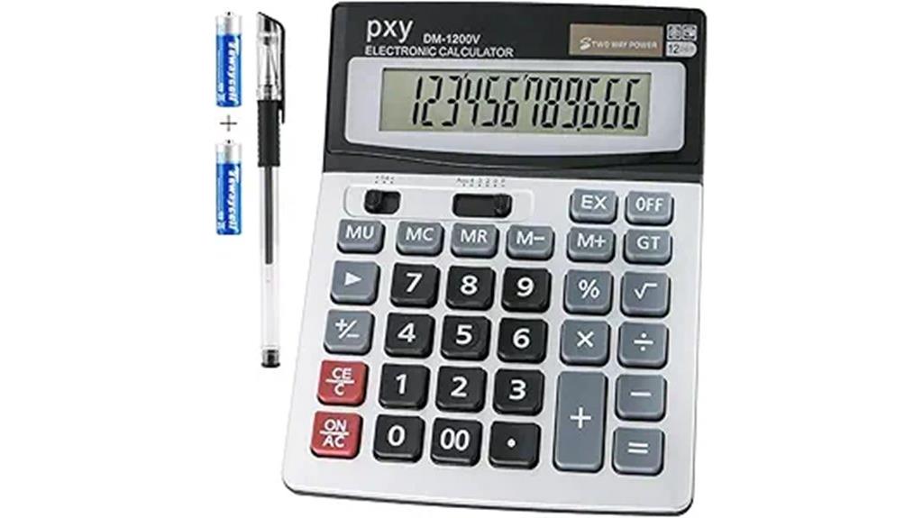 12 digit solar calculator