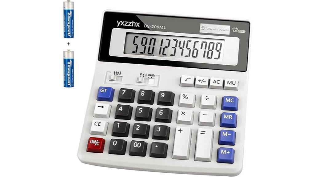 12 digit solar calculator