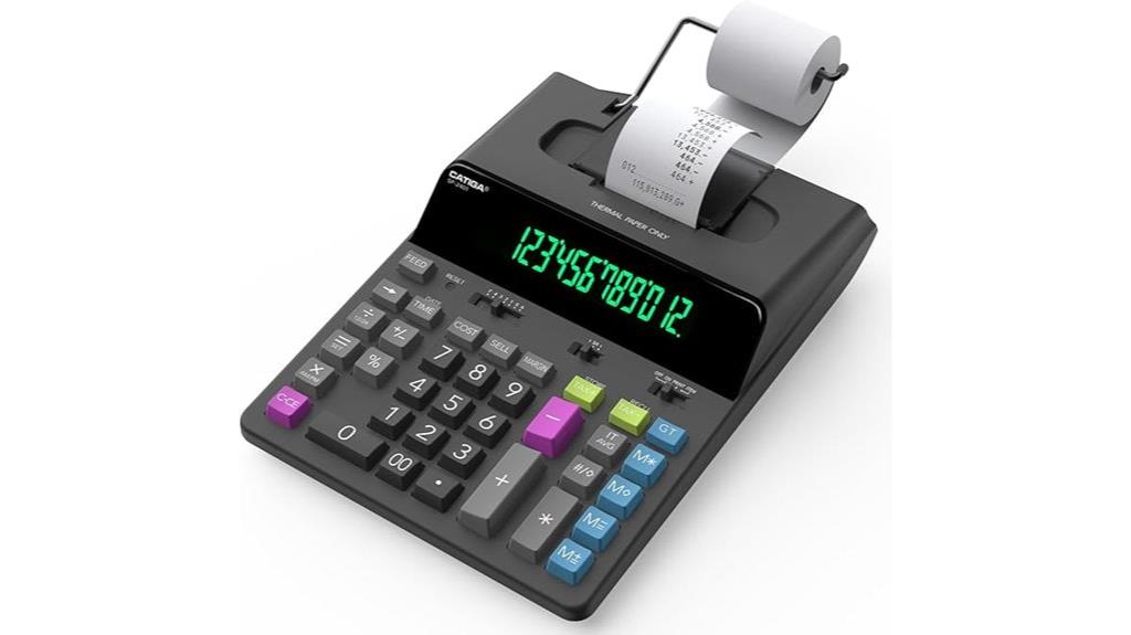 12 digit thermal calculator