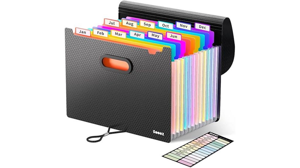 12 pocket accordion file