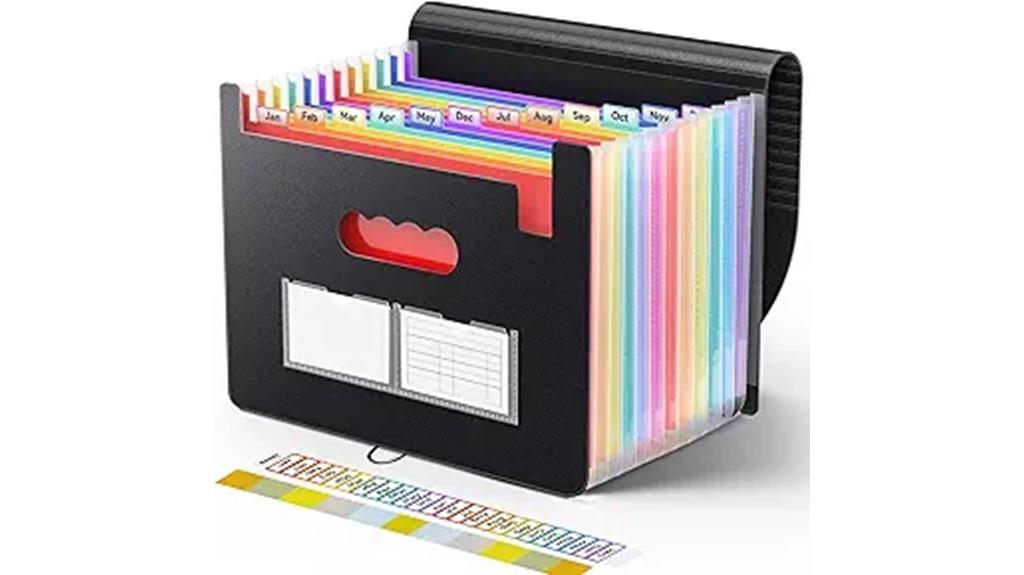 13 pocket accordion file