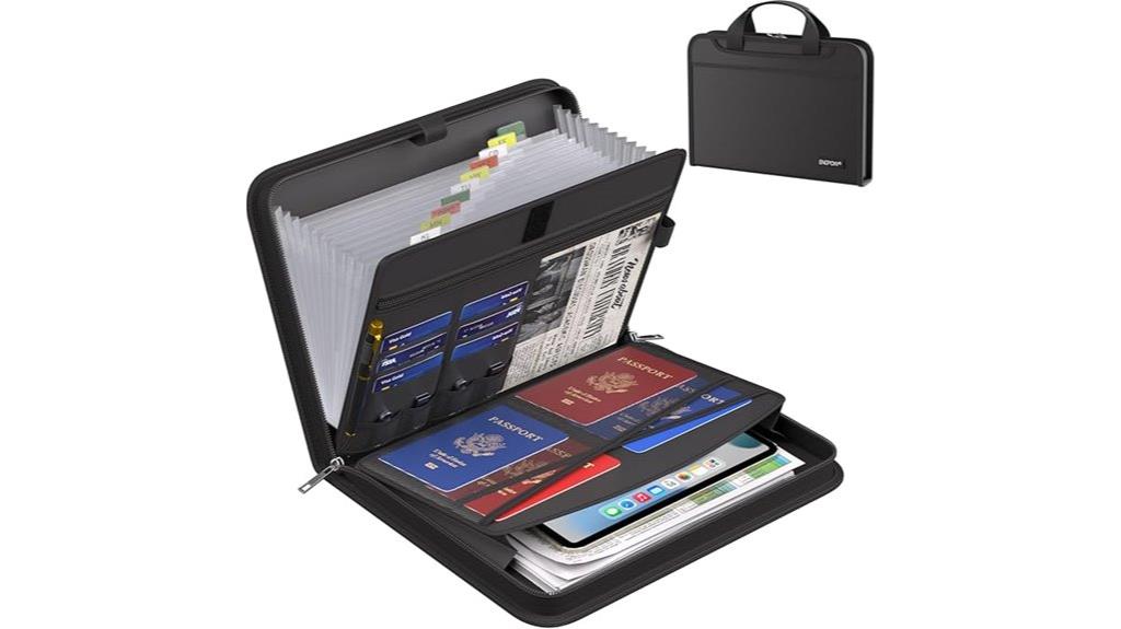 13 pocket accordion organizer
