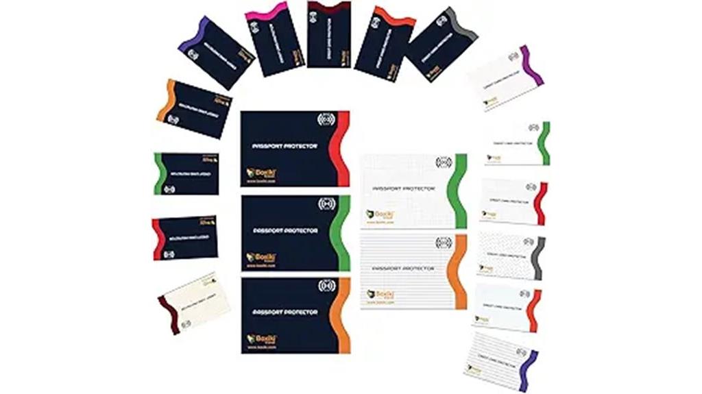 20 pack color coded sleeves