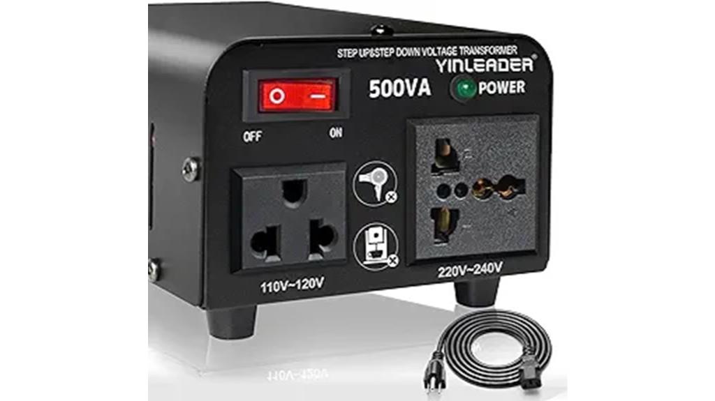 500w voltage transformer