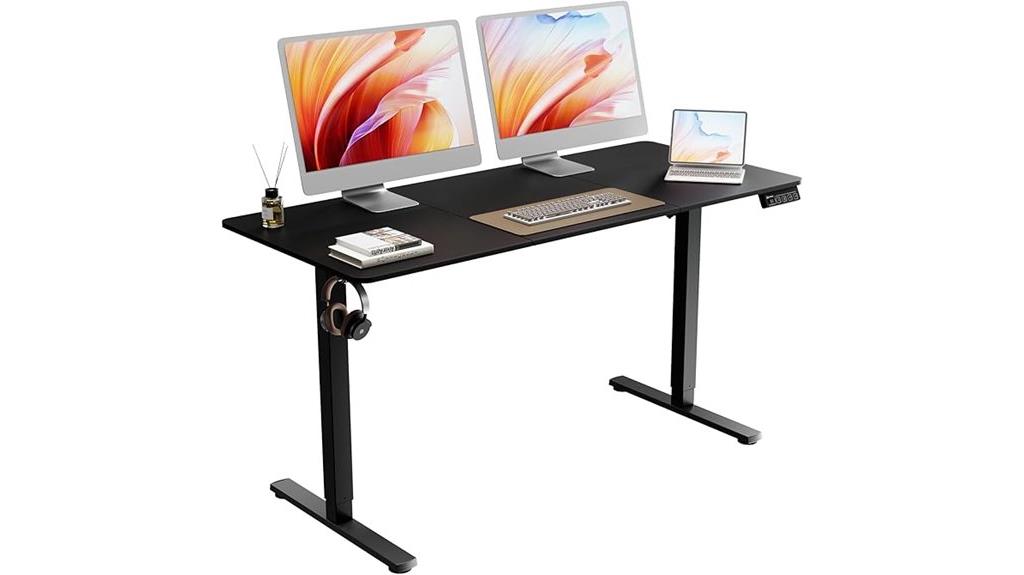 55 inch adjustable electric desk