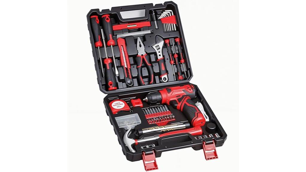 8v drill 132 piece set