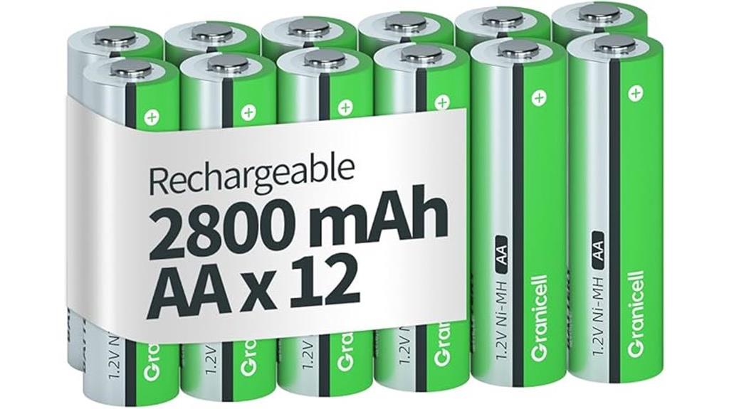 aa rechargeable batteries pack
