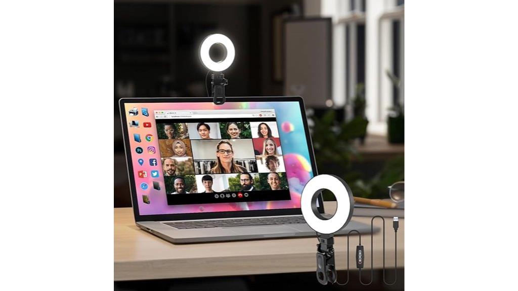adjustable color selfie ring