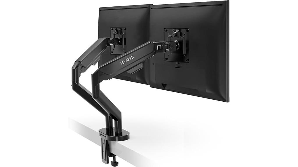 adjustable dual monitor mount