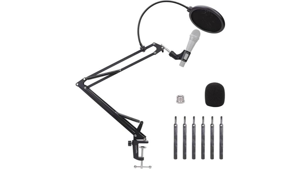 adjustable microphone stand set