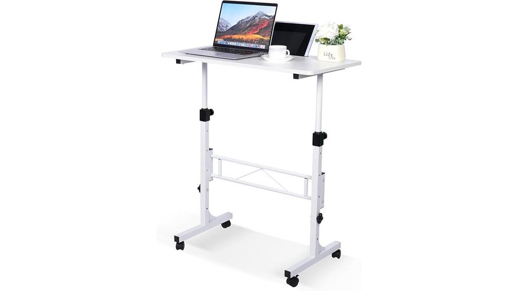 adjustable mobile standing desk
