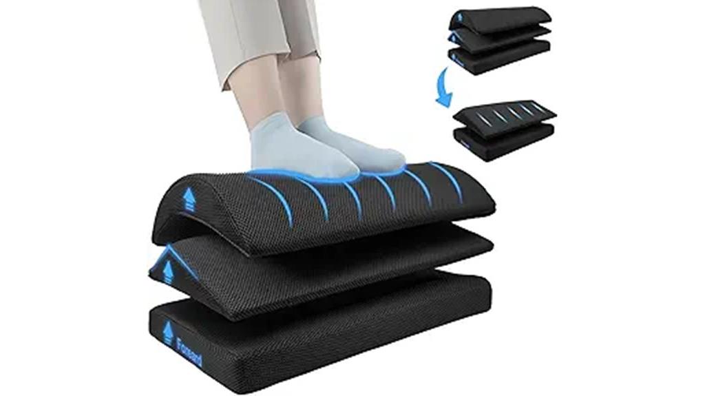 adjustable under desk footrest