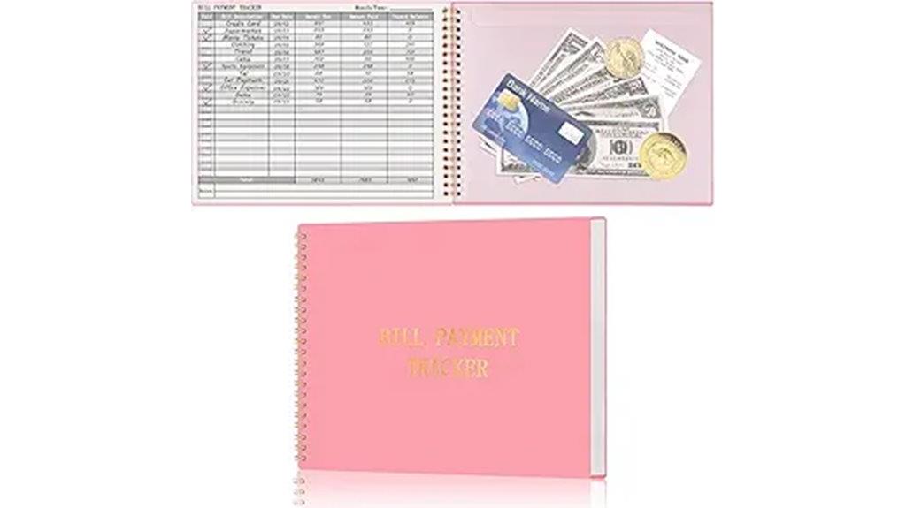 auto bill tracker notebook