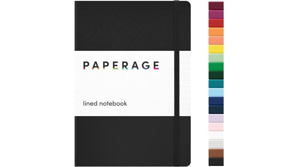 black lined journal