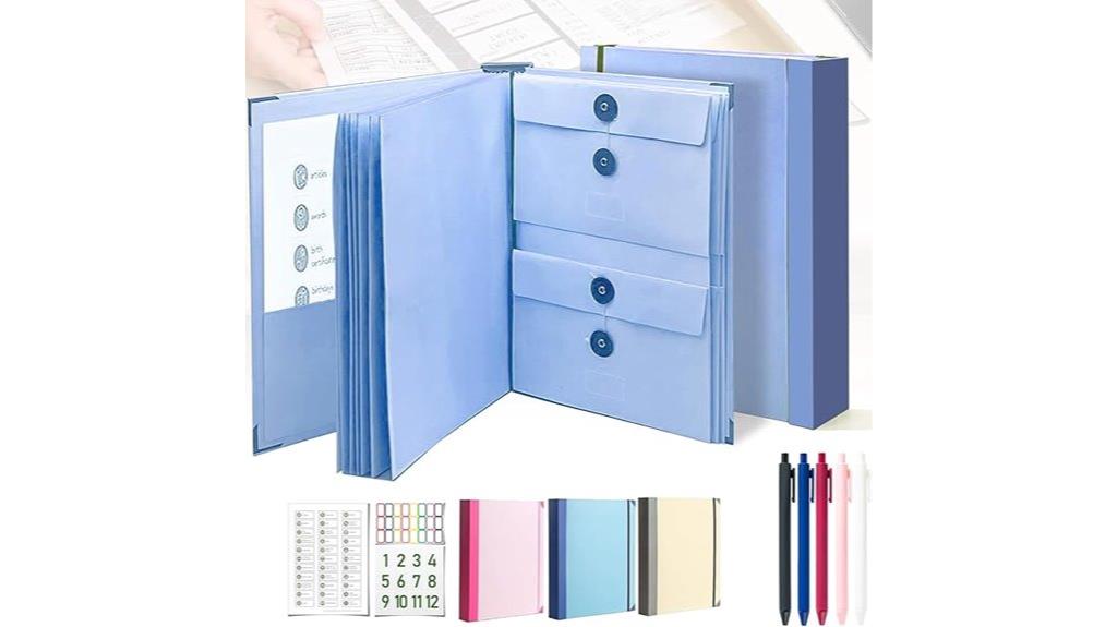 blue 2 inch document binder