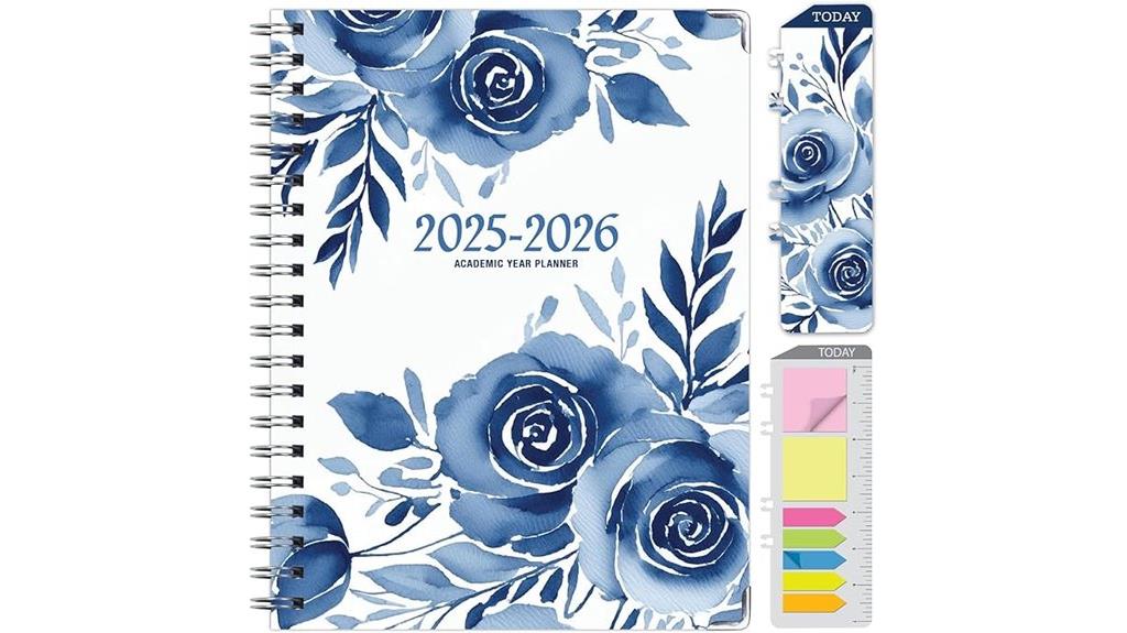 blue bloom academic planner