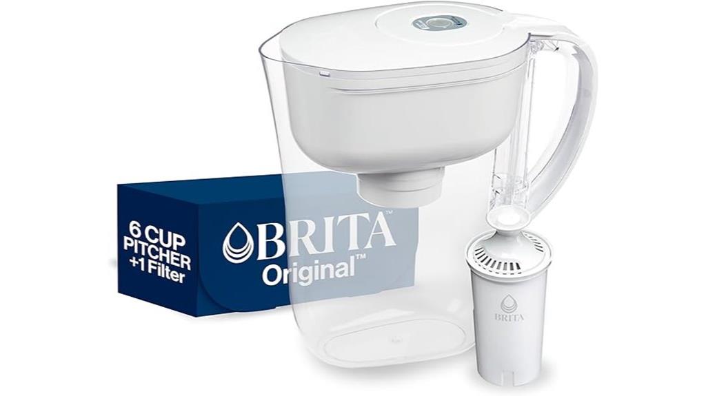 brita 6 cup filter pitcher