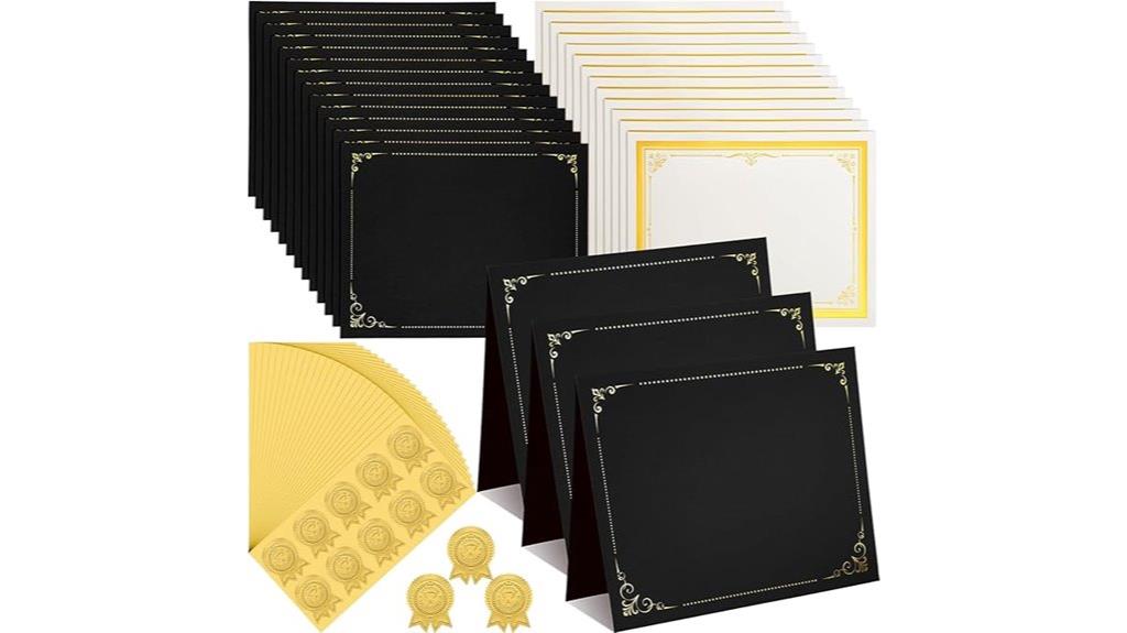 certificate kit with seals