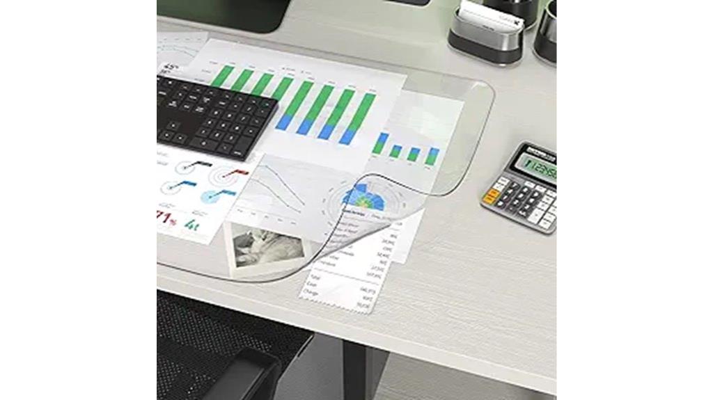 clear desk surface protector