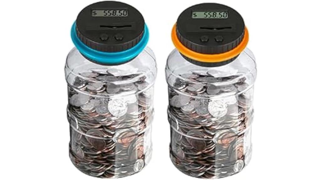 colorful coin saving bank