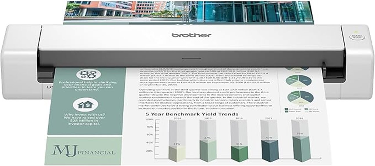 compact mobile document scanner