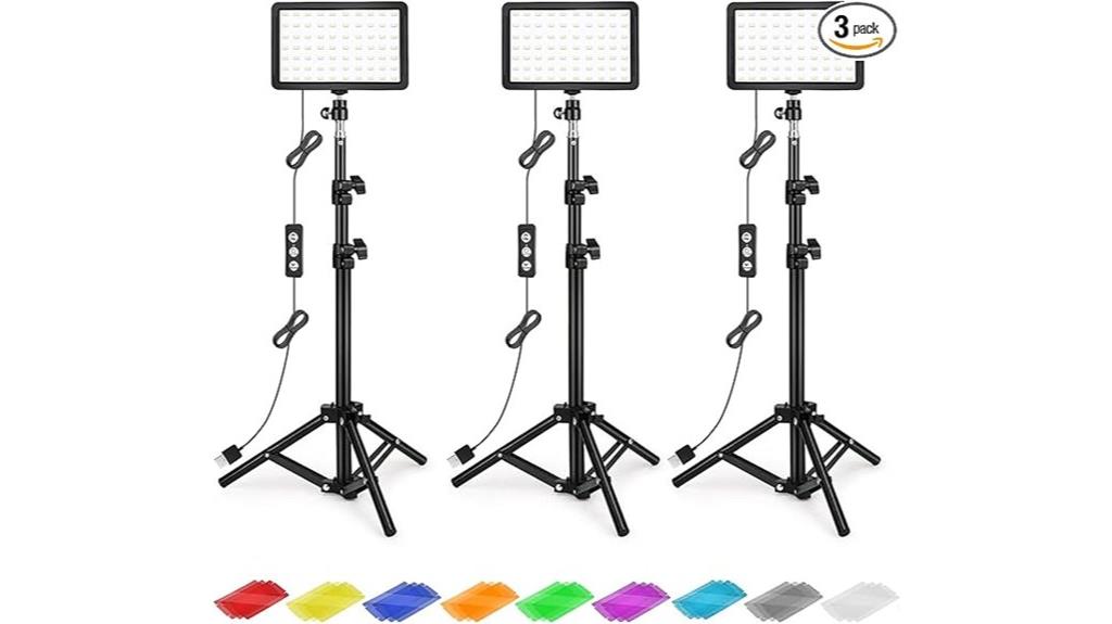 dimmable led tripod kit