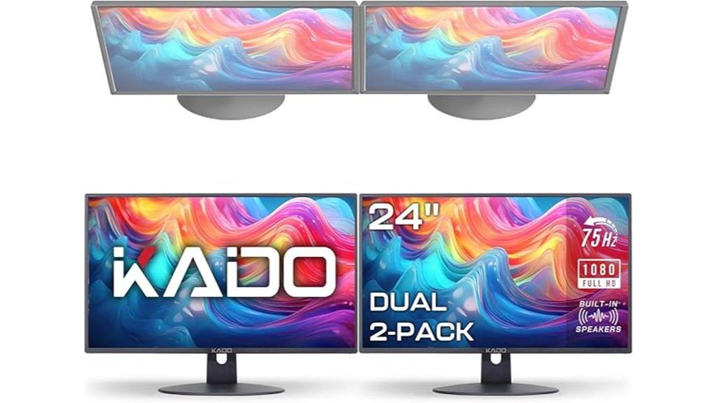 dual 24 inch 1080p monitors