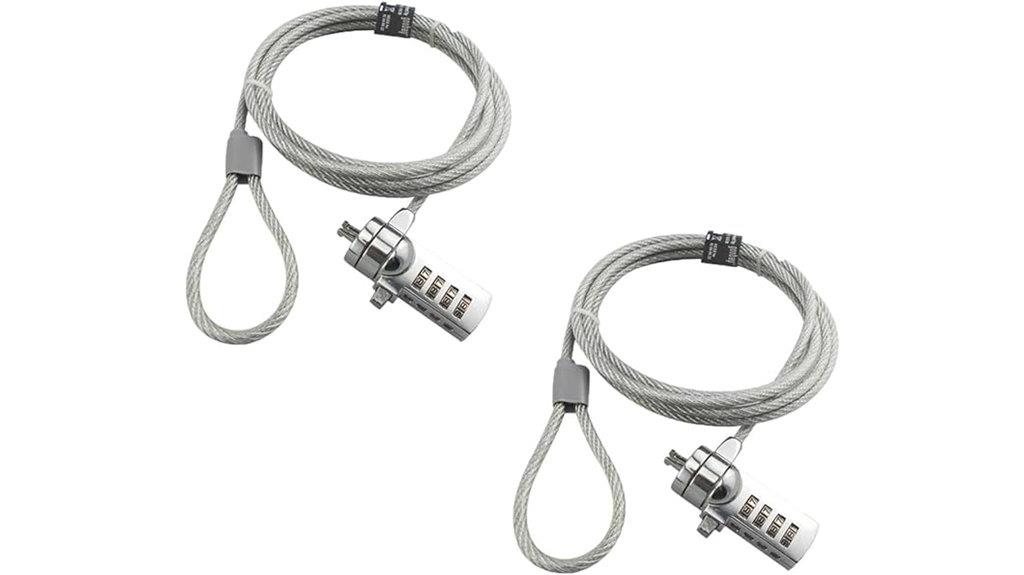 dual 6 foot laptop locks