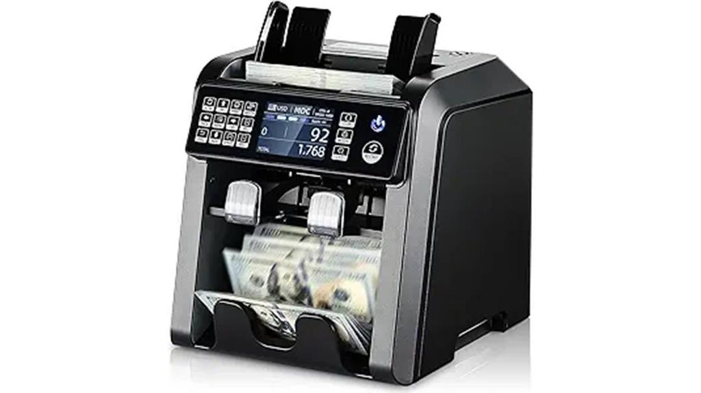 dual currency counting device