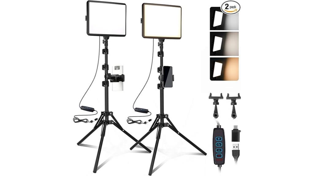 dual led studio lights
