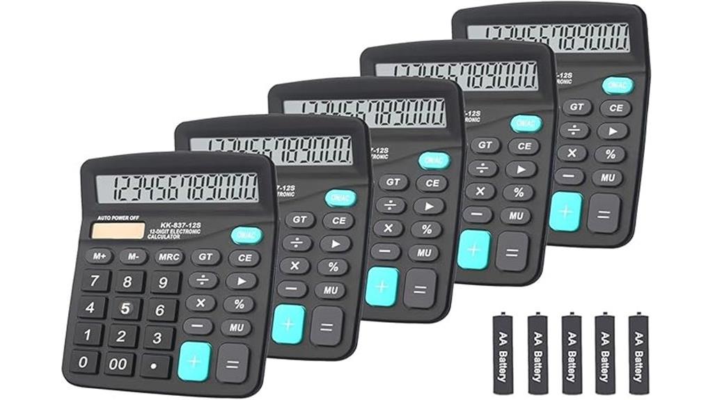 dual power desktop calculator