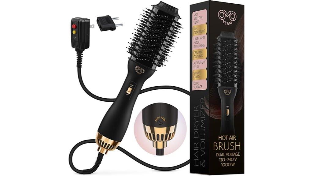 dual voltage hair dryer