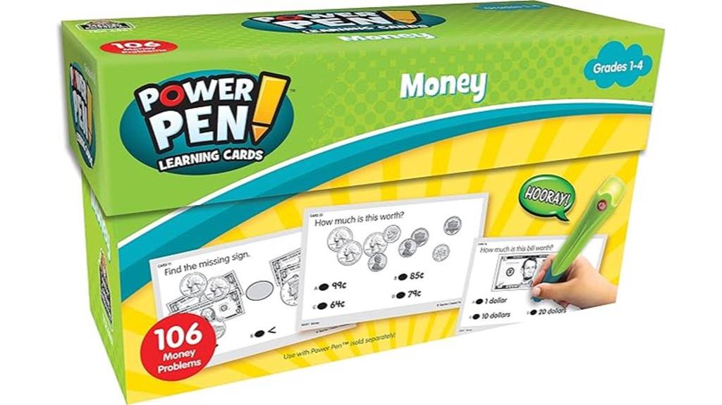 educational money learning cards