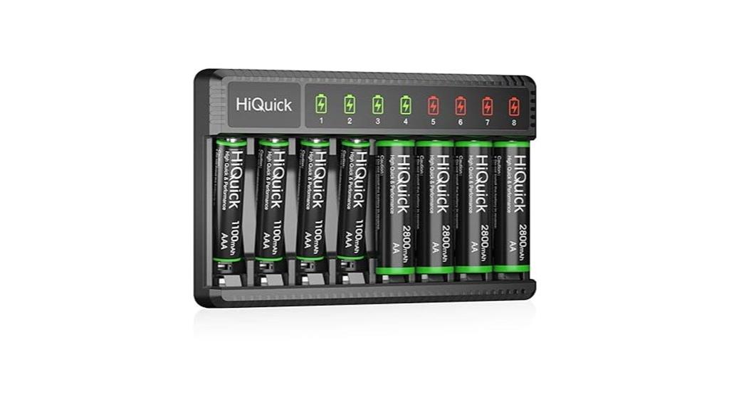 eight bay battery charger