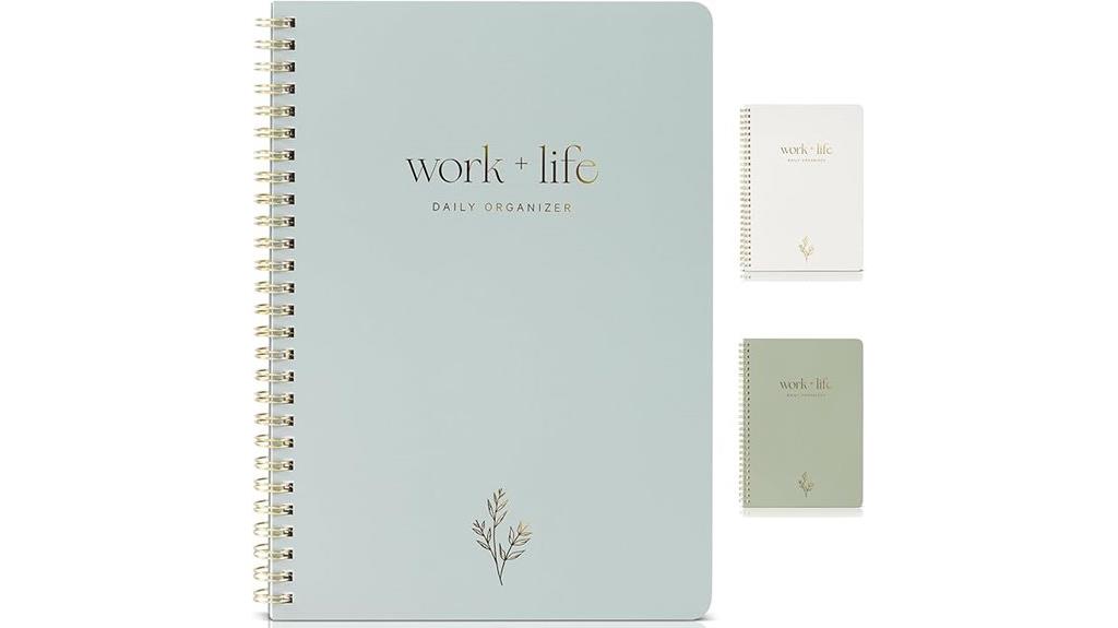 elegant daily planning notebook