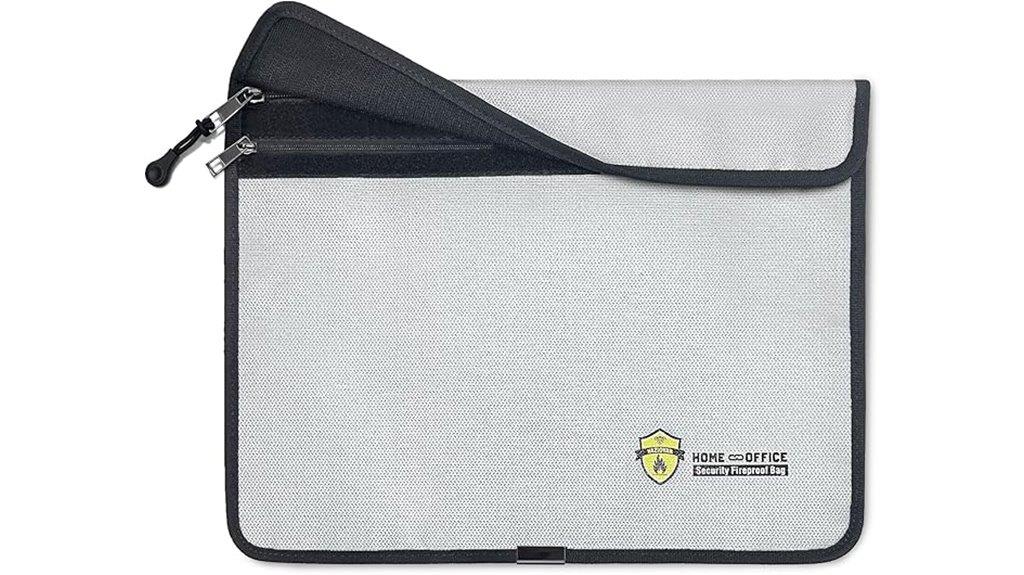 fireproof document bag with pockets