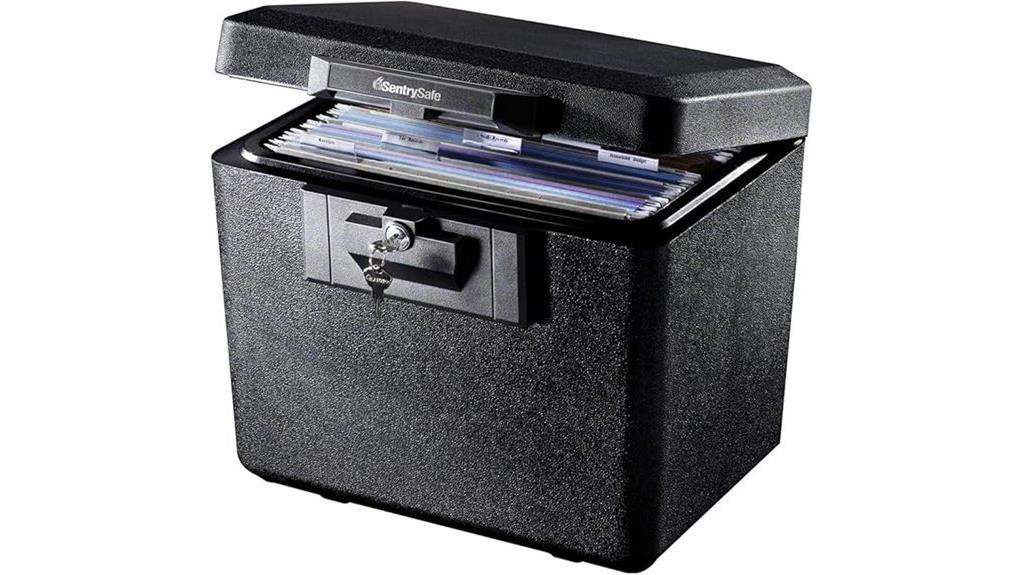 fireproof lockable document box