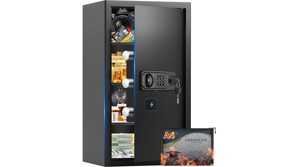 fireproof safe with digital lock