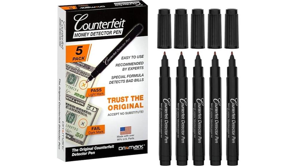 five pack counterfeit detector pens