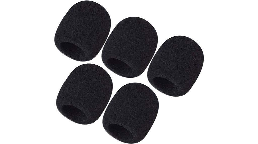 five pack foam microphone covers