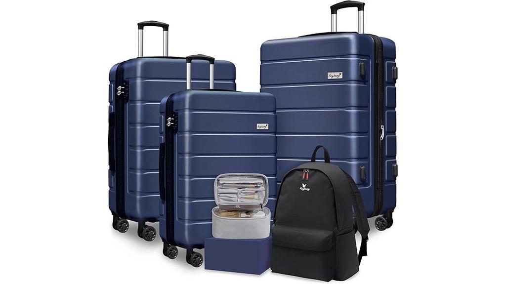 five piece travel luggage