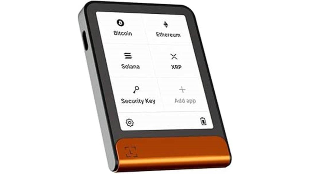 flexible e ink crypto wallet