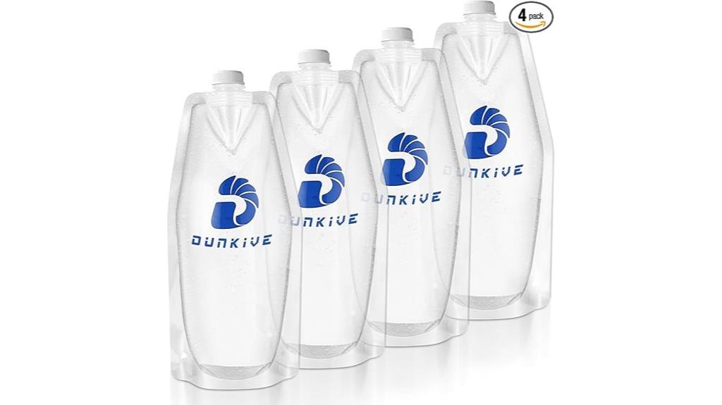 four pack collapsible bottles