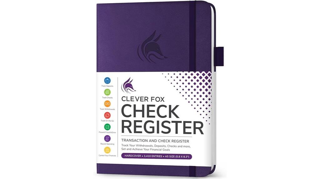 fox themed ledger notebook