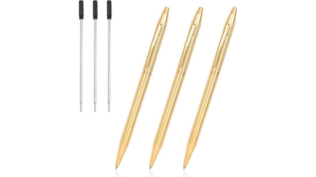 gold ballpoint pen set