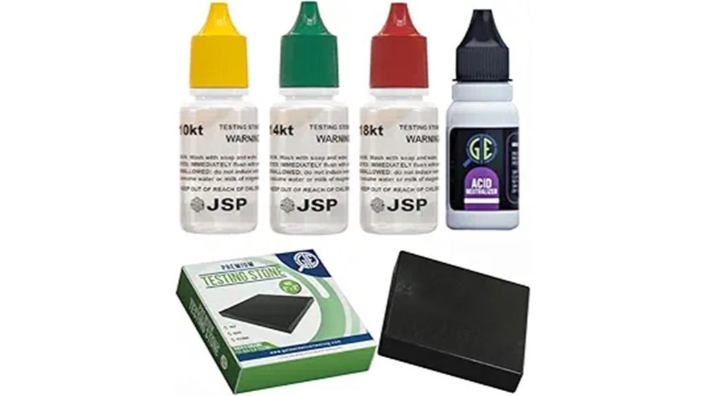 gold testing kit solutions